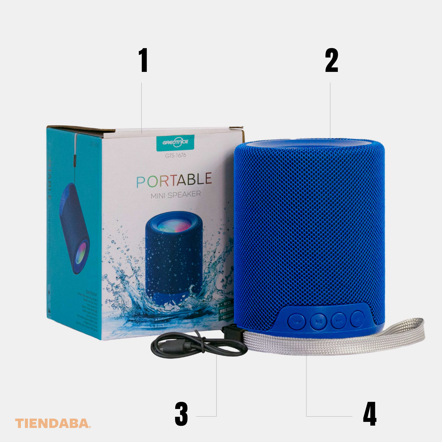 Mini Speaker Bluetooth - Resistente al Agua