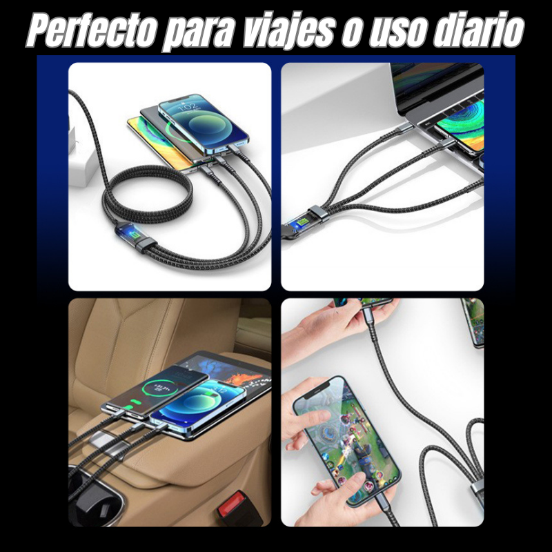 Cable 3 en 1 - Super Carga Rápida 65W