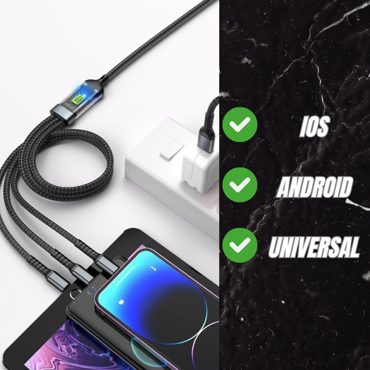 Cable 3 en 1 - Super Carga Rápida 65W